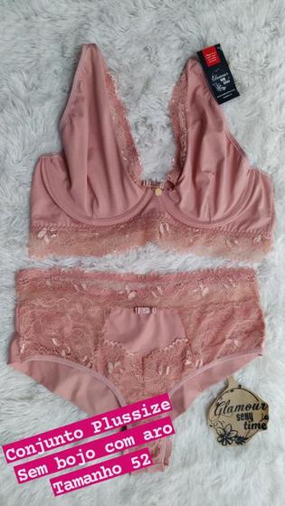 Imagem de Conjunto Plussize sem bojo com aro.