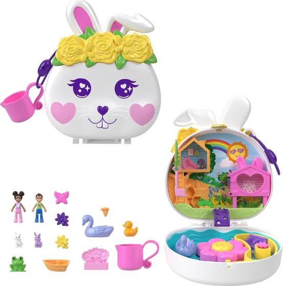 Imagem de Conjunto Polly Pocket Flower Garden Bunny - Com 2 Microbonecas