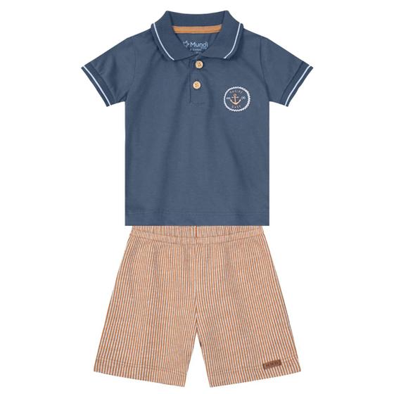 Imagem de Conjunto polo infantil menino Mundi