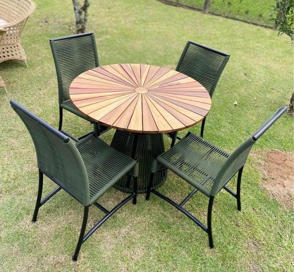 Imagem de Conjunto Poltrona Com Mesa Área Externa Varanda Jardim 