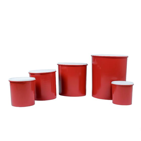 Imagem de Conjunto Porta Mantimentos Jogo 5 Peças de Plástico Potes para Guardar Alimentos