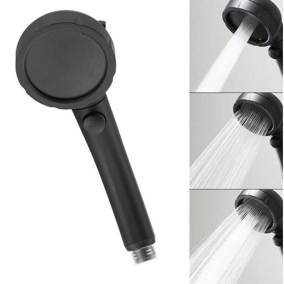 Imagem de Conjunto Portátil Wokex Matte Black para Montagem na Parede - Chuveiro