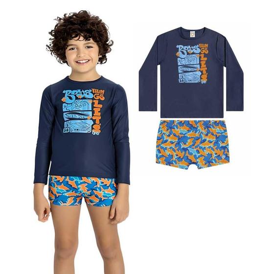 Imagem de Conjunto Praia Infantil Os Boys UV50 Boca Grande