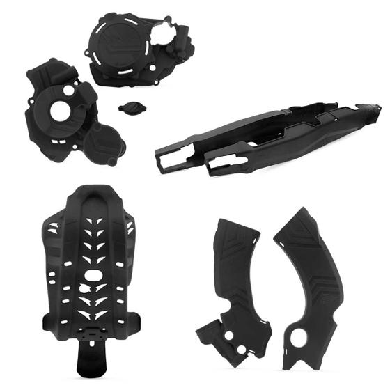 Imagem de Conjunto Protetores Amx Motor Quadro Tampas Laterais Balança Kawasaki Klx 450r