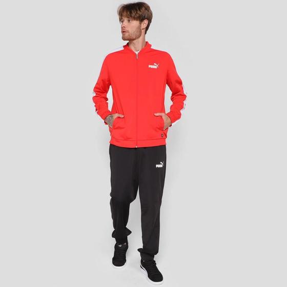 Conjunto Puma Tricot Suit Jaqueta + Calça Masculino Menor preço em Conjunto Puma Tricot Suit Jaqueta + Calça Masculino