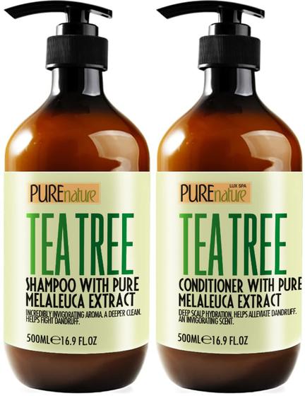 Imagem de Conjunto PURE NATURE LUX SPA - Shampoo e Condicionador com Óleo de Tea Tree