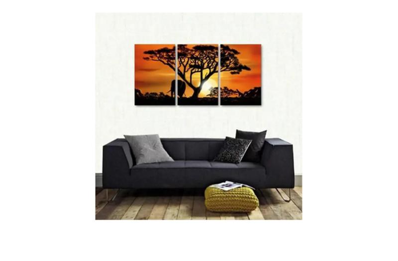 Imagem de Conjunto Quadro Decorativo africa paisagem"