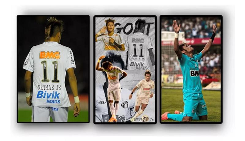 Imagem de Conjunto Quadro Decorativo Futebol Neymar"