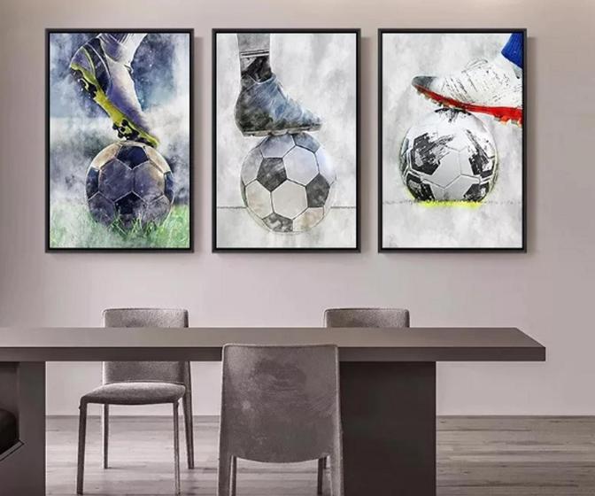 Imagem de Conjunto Quadro Futebol Esporte"