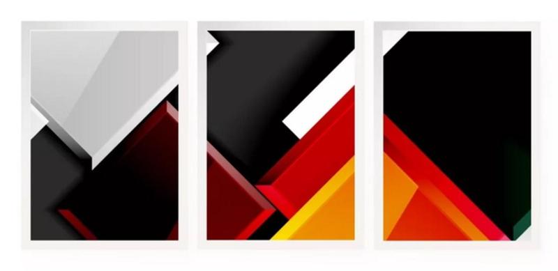 Imagem de conjunto quadros Figura Geométrica Retângulos