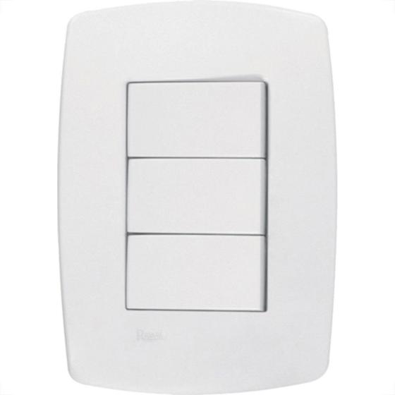 Imagem de Conjunto Rad Modular Branco 1803004 3 interruptores Simp
