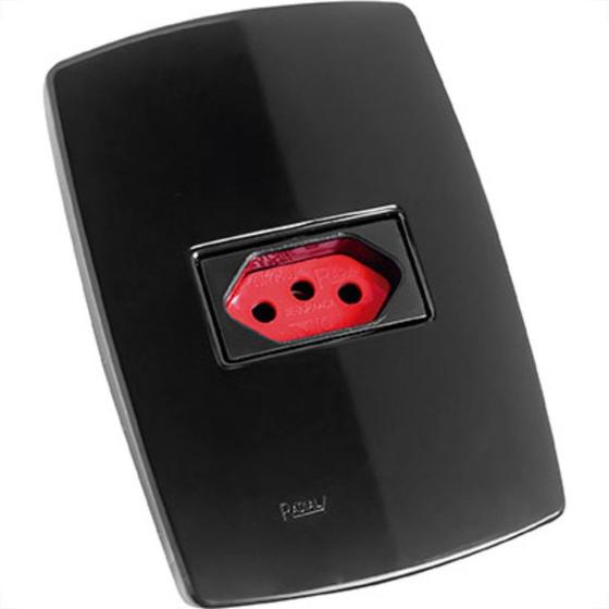 Imagem de Conjunto Rad Modular Preto 1804376 1Tomada 20A Vermelho