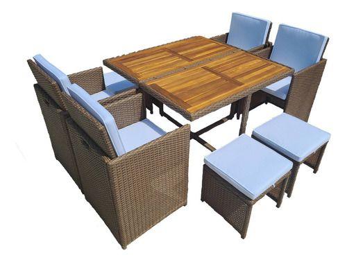 Imagem de Conjunto Rattan 8 Pessoas Jardim Varanda Premium - Monaco