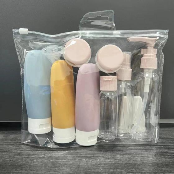 Imagem de Conjunto Recarregável de Garrafas Portáteis para Shampoo, Condicionador, Loção e Perfume