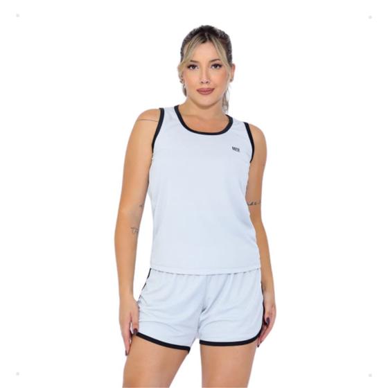 Imagem de Conjunto Regata E Shorts Com Bolso Fitness Academia Treino