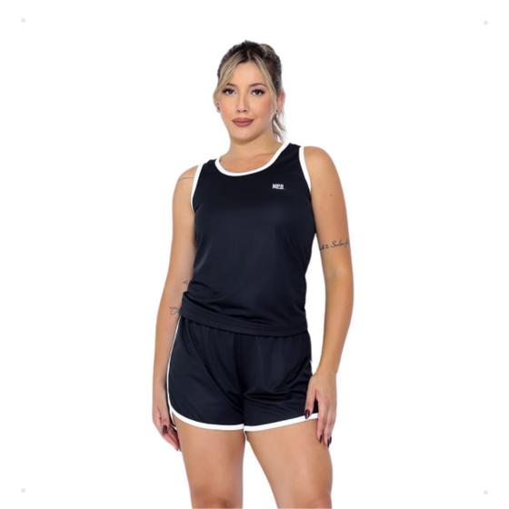 Imagem de Conjunto Regata E Shorts Com Bolso Fitness Academia Treino