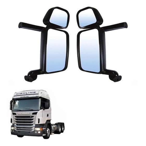 Imagem de Conjunto Retrovisor Completo Scania S4 S5 Eletrico Par LD LE