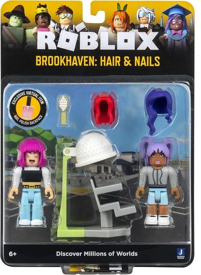 Imagem de Conjunto Roblox Brookhaven Hair E Nails Com 8 Peças - Sunny