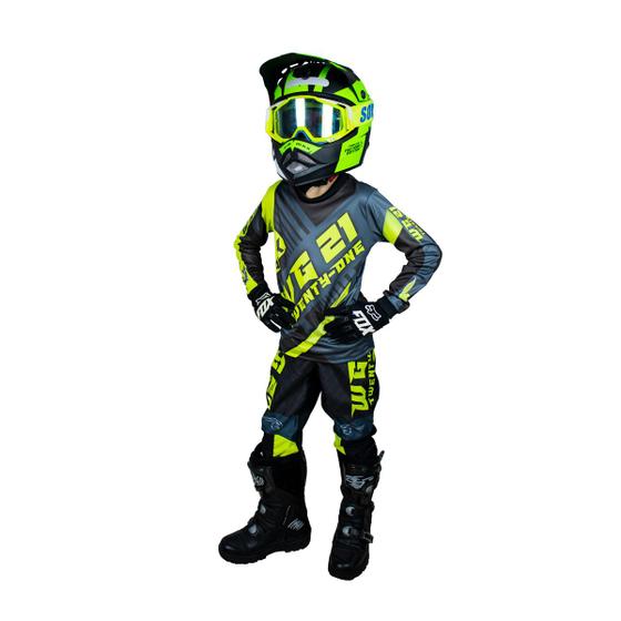 Imagem de Conjunto Roupa Infantil Amx Wg Calça Camisa Trilha Motocross