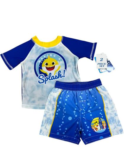 Imagem de Conjunto Roupa Praia shorts Proteção Solar Baby Shart