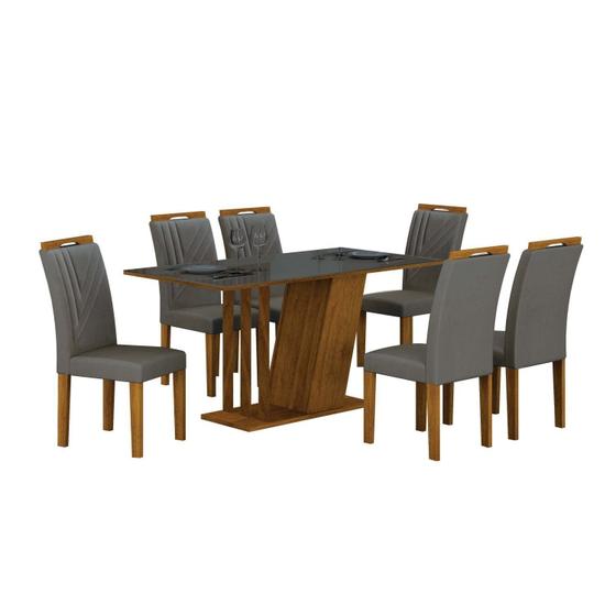 Imagem de Conjunto Sala de Jantar com 6 Cadeiras Miami Yescasa