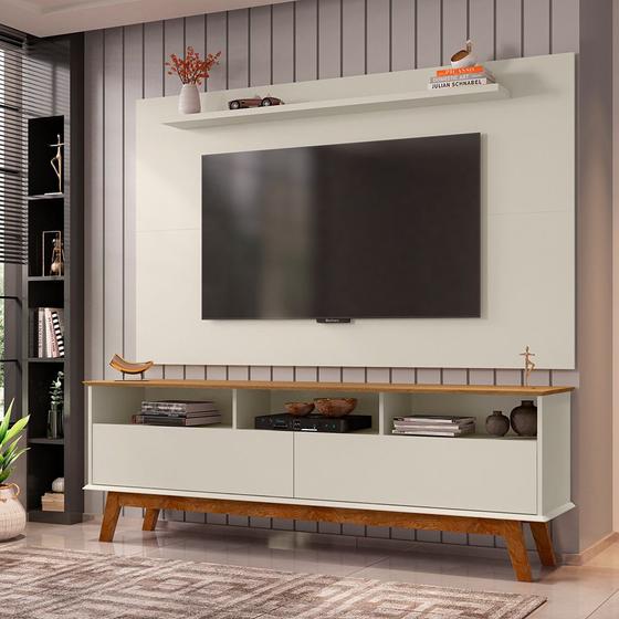 Menor preço em Conjunto Sala Rack Painel Elegant para TV até 65 Polegadas 