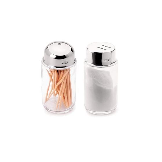 Imagem de Conjunto saleiro e paliteiro forma inox 800118