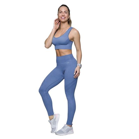 Imagem de Conjunto Selene Top + Legging Sem Costura Feminino