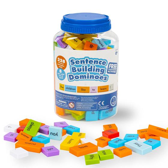 Imagem de Conjunto Sentence Building Dominoes Educational Insights 114 unidades