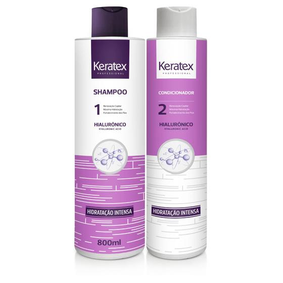 Imagem de Conjunto Shampoo Condicionador Ácido Hialurônico - Keratex