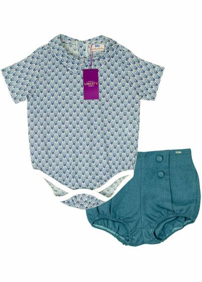 Imagem de Conjunto Short e Body Manga Curta Retro - Bibe