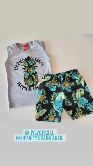 Imagem de Conjunto short e camiseta regata menino tamanho 2