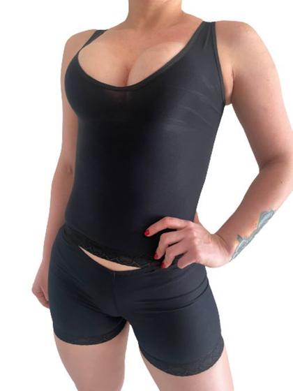 Imagem de Conjunto Shorts E Regata Segunda Pele Modeladora Confortável Z05