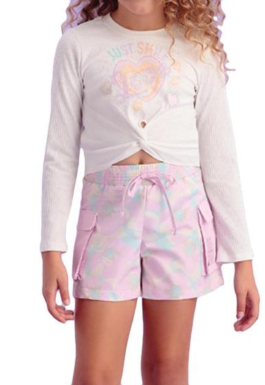 Imagem de Conjunto Shorts Infantil Camiseta Petit Cherie