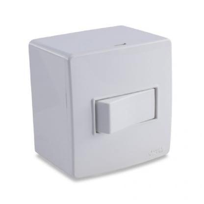 Imagem de Conjunto sobrepor 1 interruptor simples force line