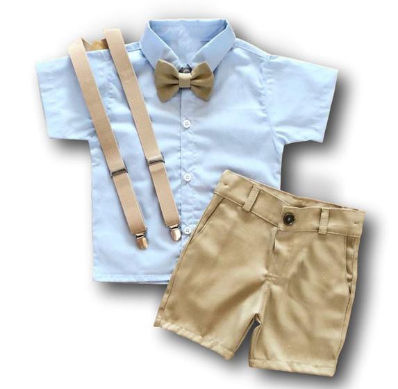 Imagem de Conjunto Social Infantil Batizado Luxo