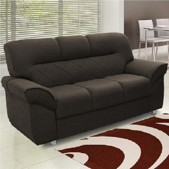 Conjunto Sofá 3 Lugares 188cm Durban Hellen Hellen estofados