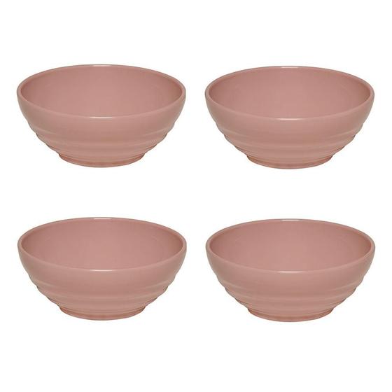 Imagem de Conjunto Sopeira Oriental 500Ml Rosé Com 4 Peças