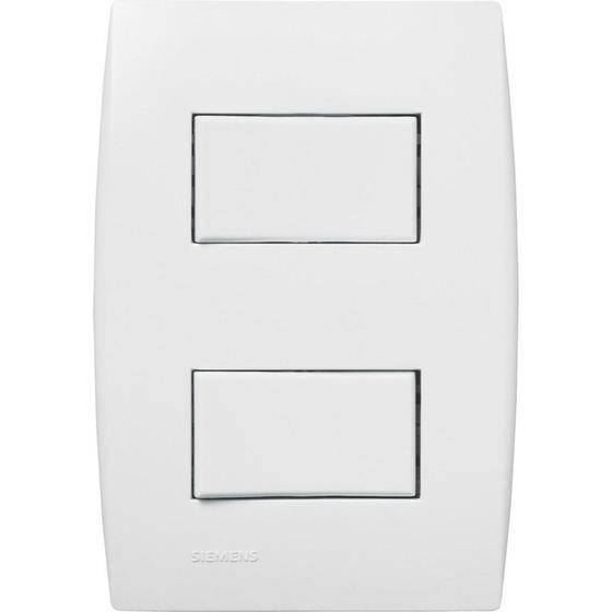 Imagem de Conjunto Soprano Ilus 4X2 Branco Com Placa(2Simples Distanciado) 5Ta99047