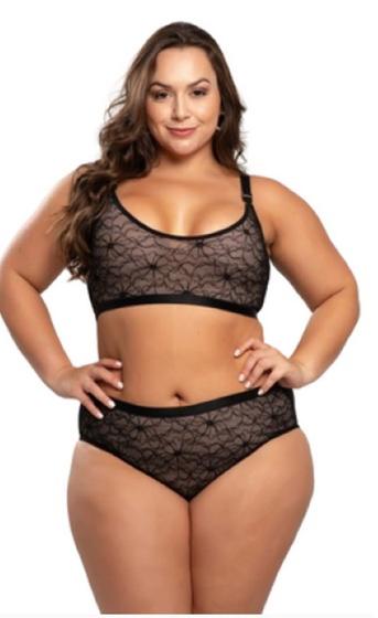 Imagem de Conjunto Soutien Top e Calcinha Duplo Plus Size