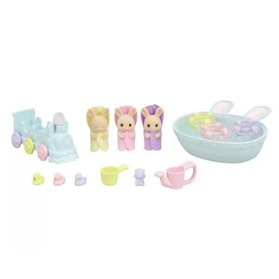 Imagem de Conjunto Sylvanian Families - Hora do Banho - Trigemeos EPOCH MAGIA