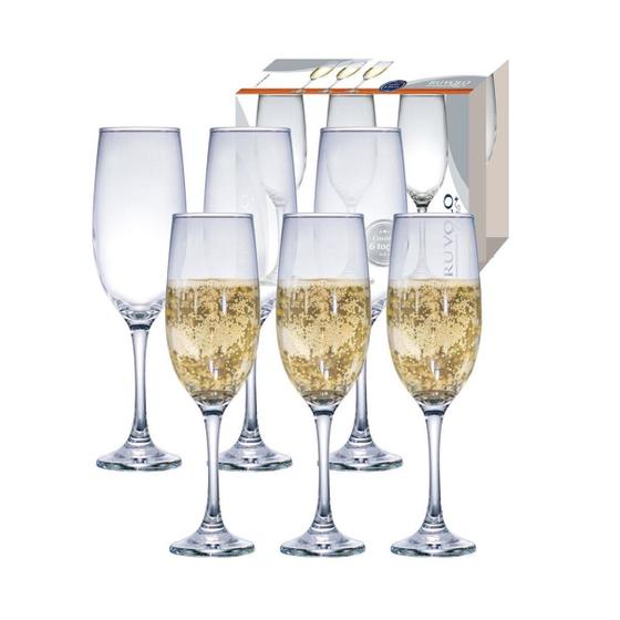 Imagem de Conjunto Taça de Champagne Vidro One Ruvolo 6 Peças 200ml