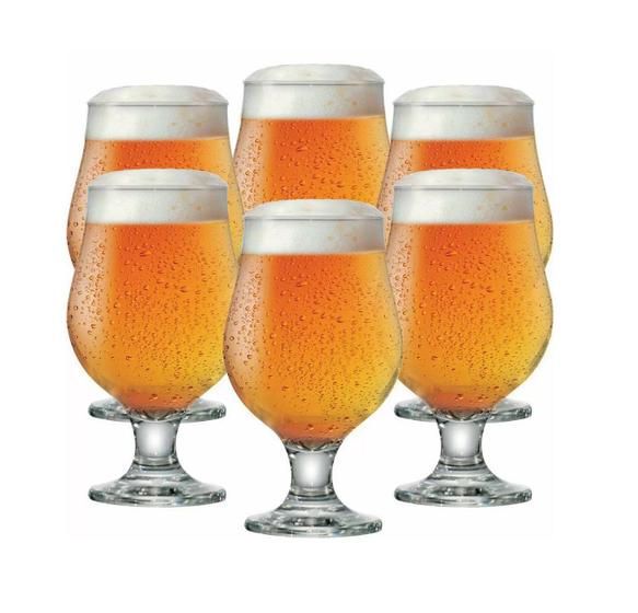 Imagem de Conjunto Taças de Cerveja Vidro Beer Master Ruvolo 6 Peças 380ml