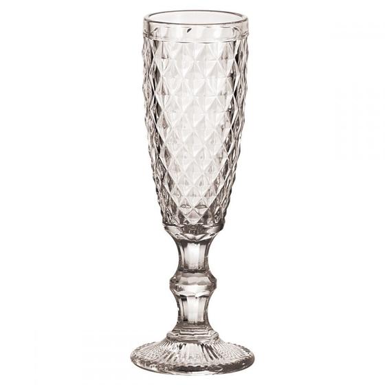 Conjunto taças de champagne de vidro transparente 6 pcs 5,8cm x 1 Menor preço em Conjunto taças de champagne de vidro transparente 6 pcs 5,8cm x 1