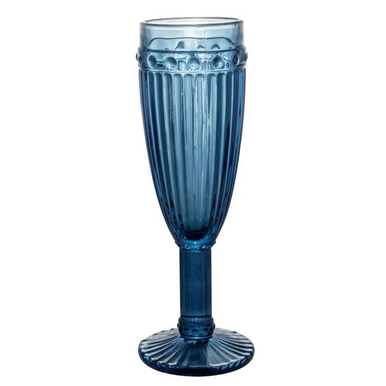Imagem de Conjunto Taças De Champanhe De Vidro Azul 160ml