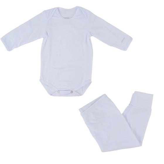 Imagem de Conjunto Térmico Bebê Upman Body e Calça Branco - 3BBRF