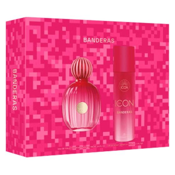 Imagem de Conjunto The Icon Banderas Feminino Eau de Parfum 100ml + Desodorante Spray 150ml