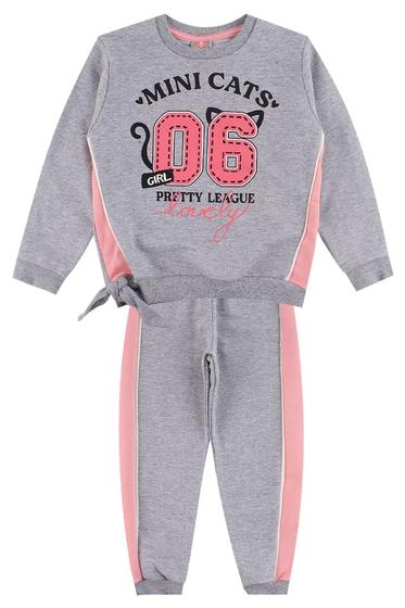 Imagem de Conjunto Tileesul Infantil Menina Inverno Lovely Cinza/Rosa