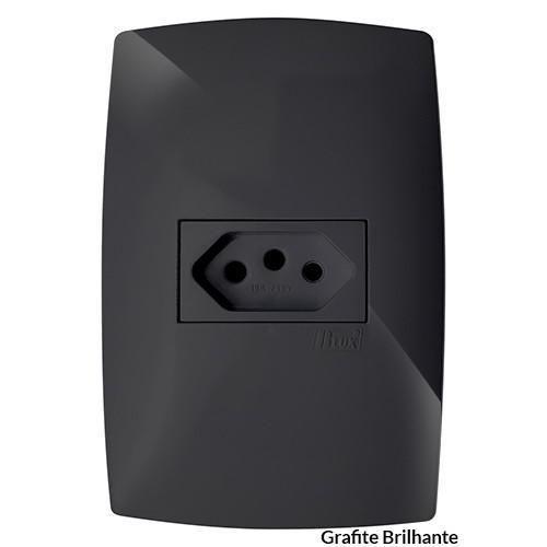 Imagem de Conjunto Tomada 20A Horizontal 4X2 Blux Home Grafite