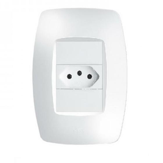 Conjunto Tomada 2P+T 20A 250V Elegance - 2258 - FAME Menor preço em Conjunto Tomada 2P+T 20A 250V Elegance - 2258 - FAME